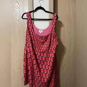 Women's 90's Shift Pink Modern Geo Mini Dress - DVF for Target
